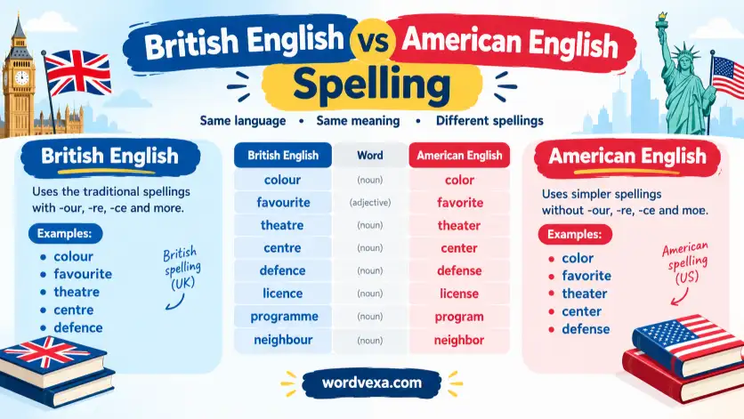 British English vs American English Spelling