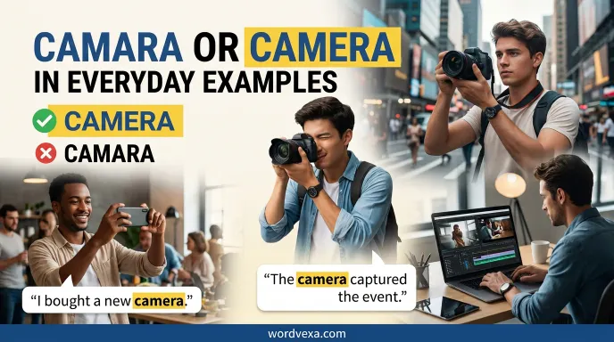 Camara or Camera in Everyday Examples