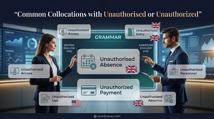 Common Collocations with Unauthorised or Unauthorized
