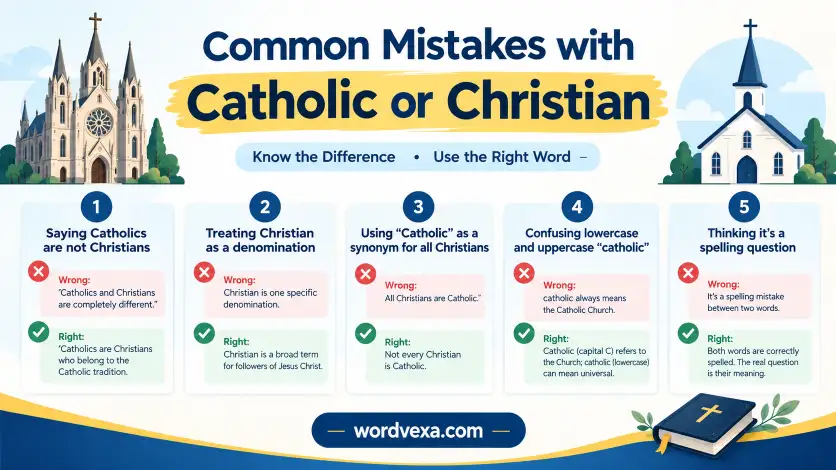 Common Mistakes with Catholic or Christian
Common Mistakes with Catholic or Christian

