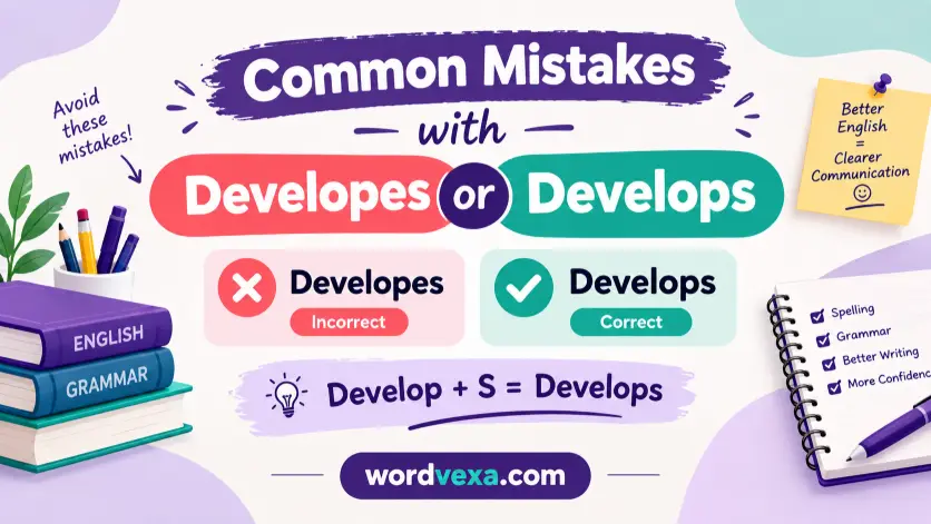 Common Mistakes with Developes or Develops