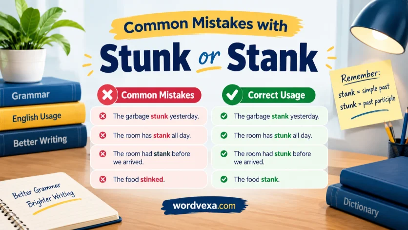 Common Mistakes with Stunk or Stank