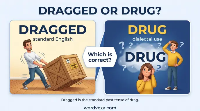 dragged or drug