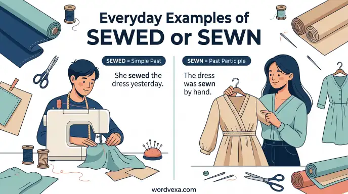 Everyday Examples of Sewed or Sewn
