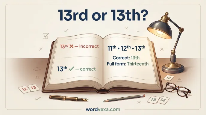 13rd or 13th