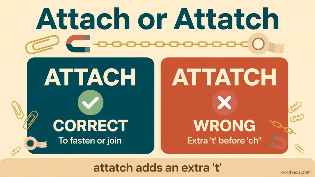 Attach or Attatch