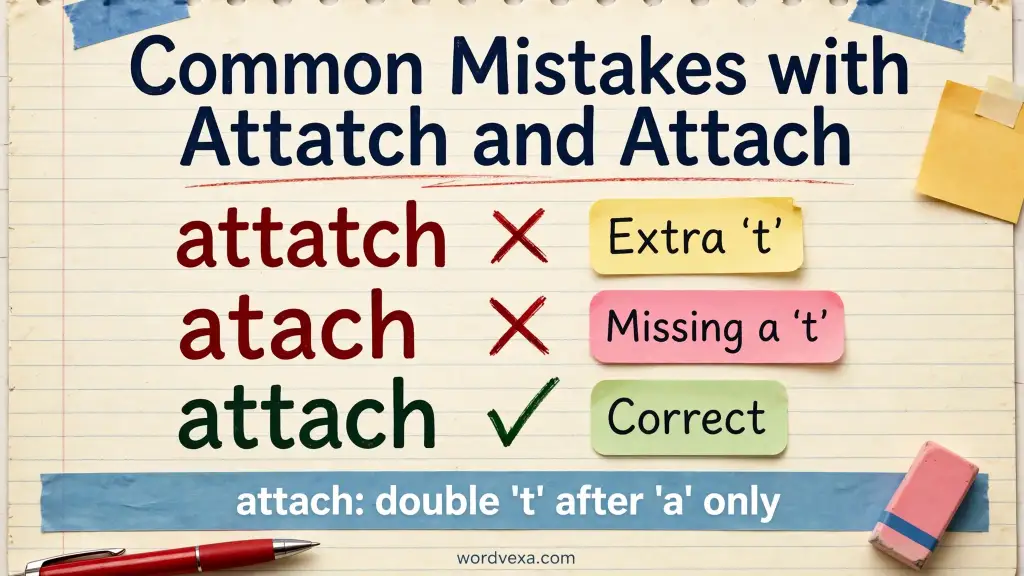 Common Mistakes with Attach and Attatch