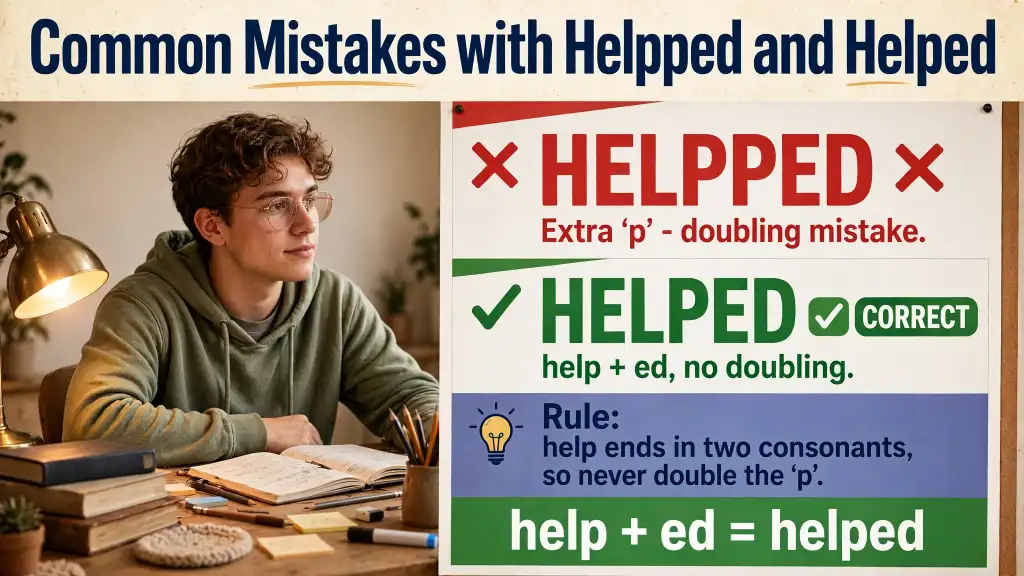 Common Mistakes with Helpped and Helped