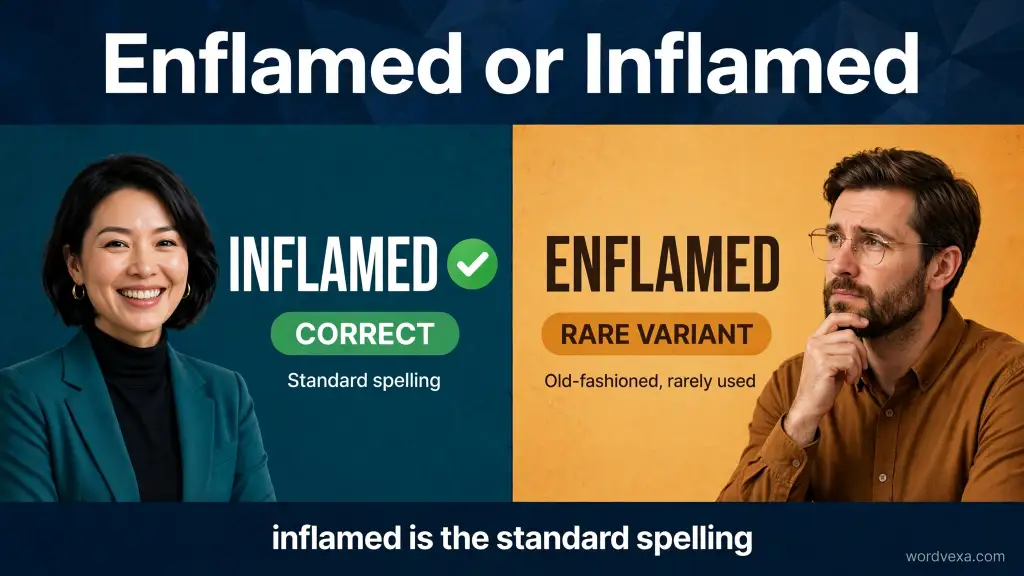 enflamed or inflamed