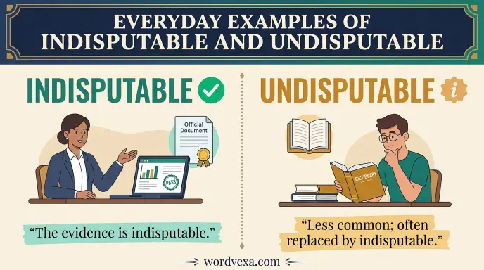 Everyday Examples of Indisputable and Undisputable