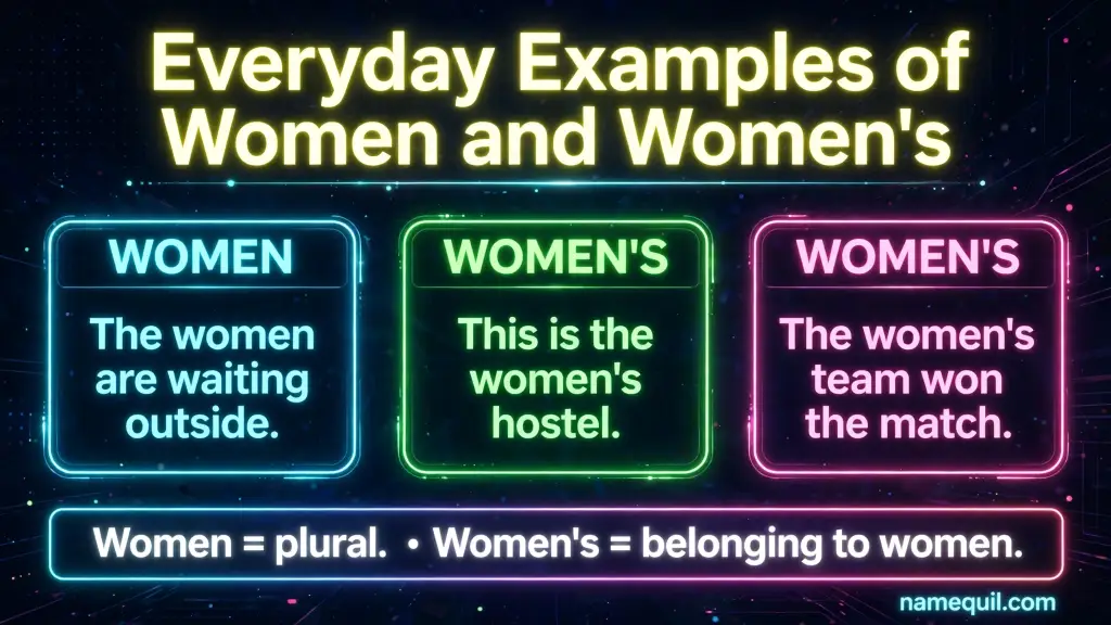 Everyday Examples of Women and Women’s