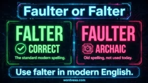 Faulter or Falter