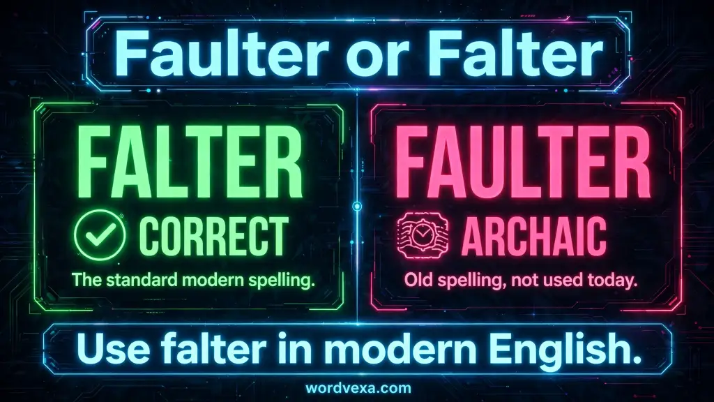 Faulter or Falter