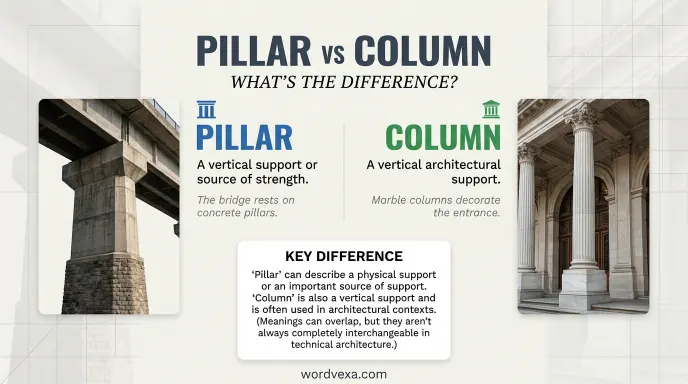 Pillar vs Column: What's the Difference?