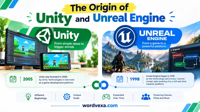 The Origin of Unity and Unreal Engine